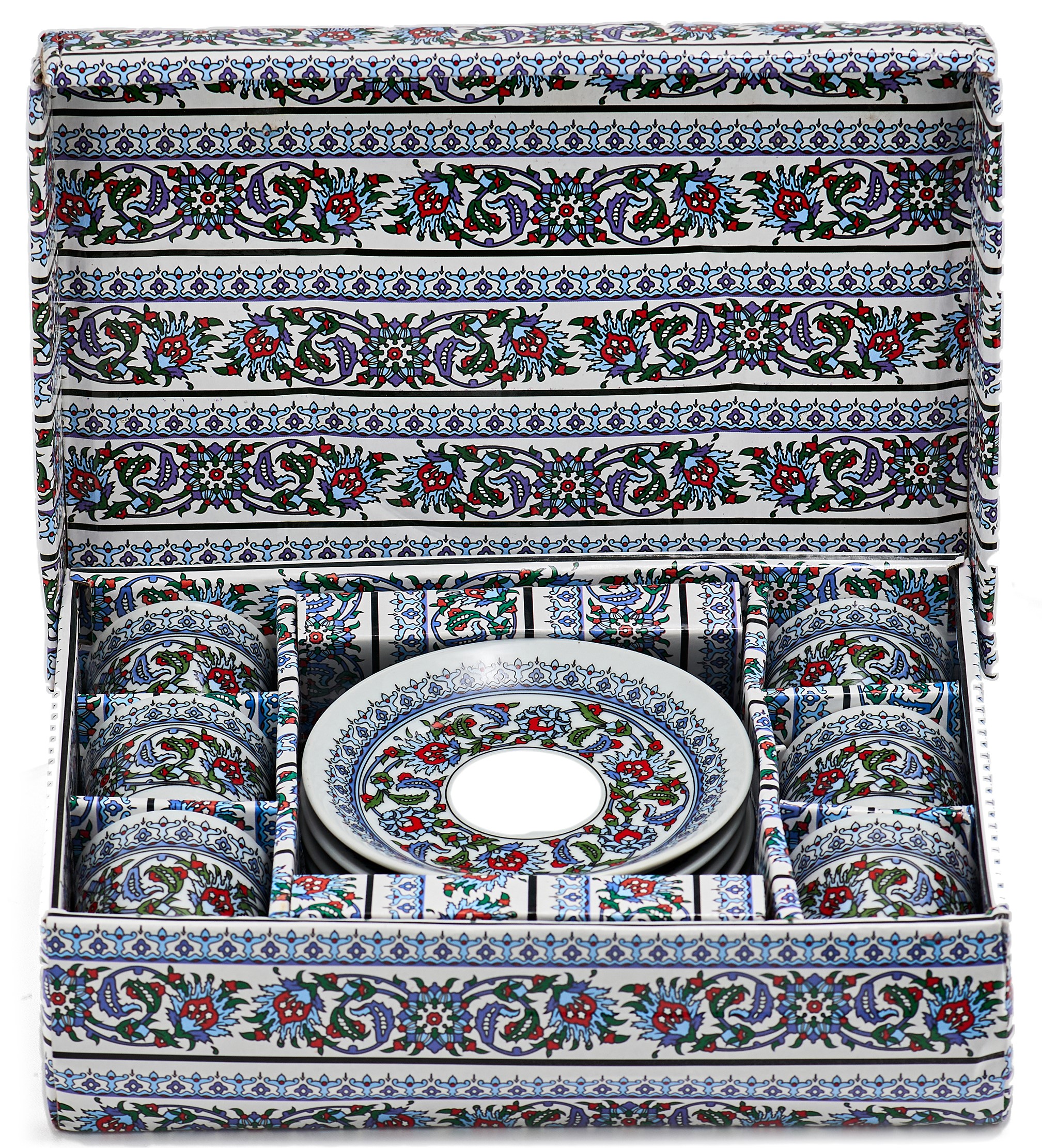Турецький набір кераміка (З орнаментом синій)